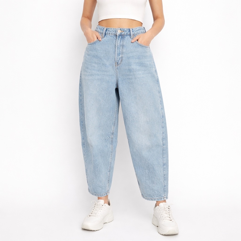 Dynamite Light Blue Wide Leg Flare Jeans